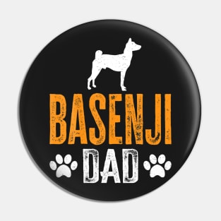 Basenji Dad Gift Dog Daddy Basenji Father Day Pin