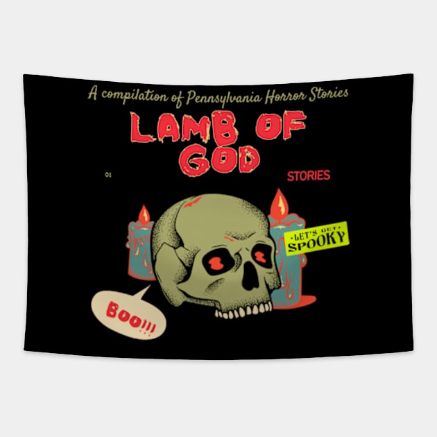 lamb horror series Tapestry by psychedelic skull