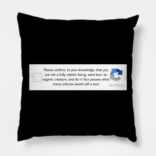 ReCAPTCHA Loki sticker Pillow