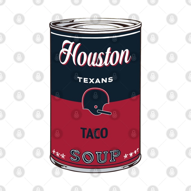 Houston Texans Soup Can by Rad Love