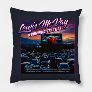 Back Logo -1982  Lewis McVay & Coming Attraction Pillow