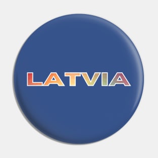 Rainbow latvian latviski - Latvia Pin