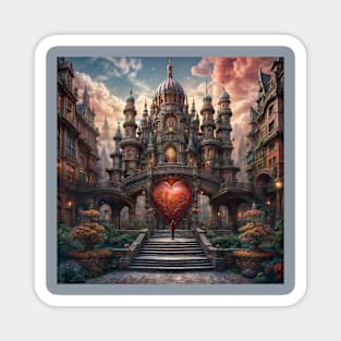 Beautiful heart castle Magnet