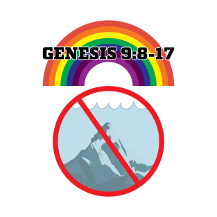 Rainbow Origin And Meaning Genesis 9 8-17 T-Shirt