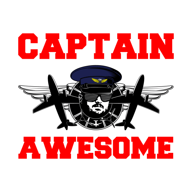 Captain Awesome by HeeHeeTees