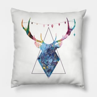 Geometric deer Pillow