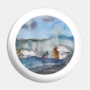 Winter landscape Pin