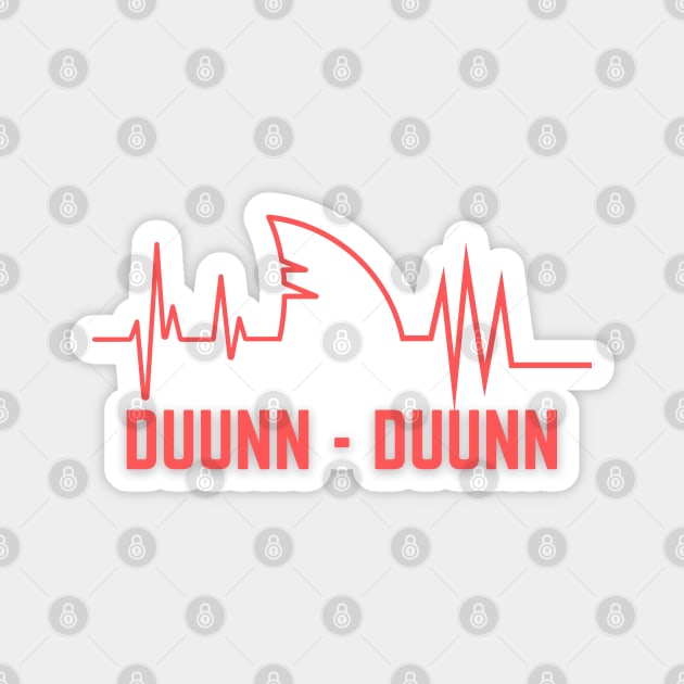 Duunn Duunn - Great White Shark Theme Magnet by CLPDesignLab