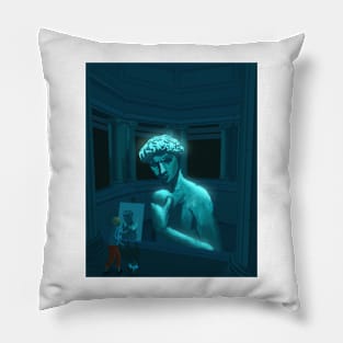 anything can be blue Pillow