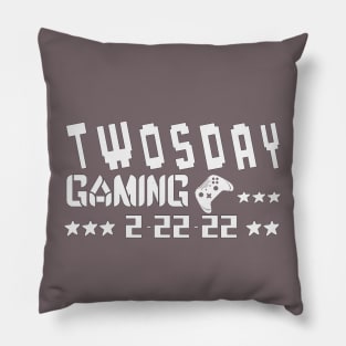 Twosday gaming lovers 2 22 2022 Pillow