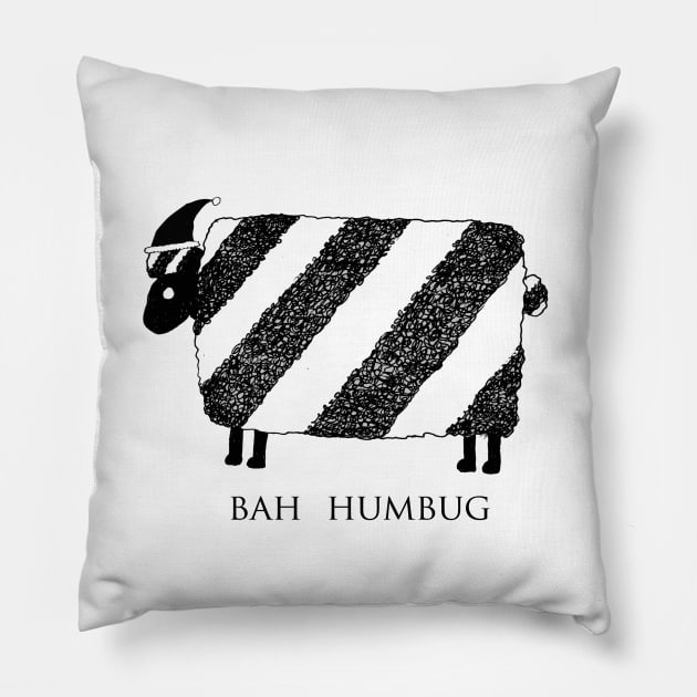 Bah Humbug Pillow by djrbennett