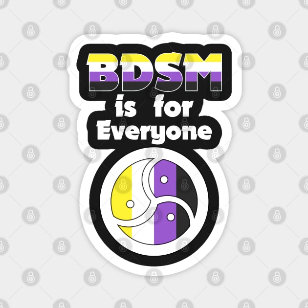 BDSM is for Everyone (Nonbinary) Magnet by LeatherRebel75