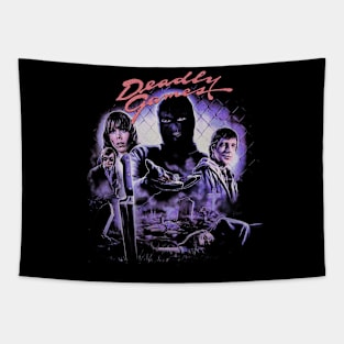 80s 90s Deadly Games Horror Movie Tapestry