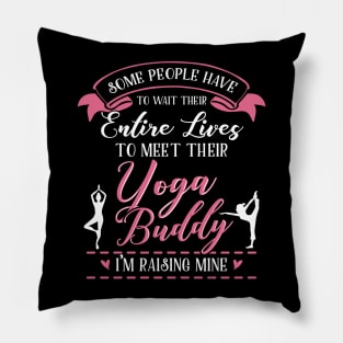 Yoga Mom Daughter Matching Gifts Pillow