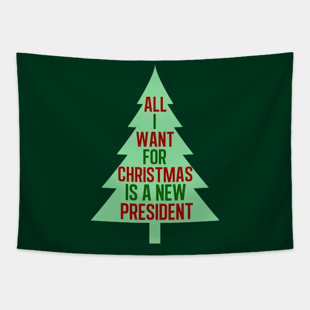 Funny Anti Trump Christmas Tapestry by epiclovedesigns