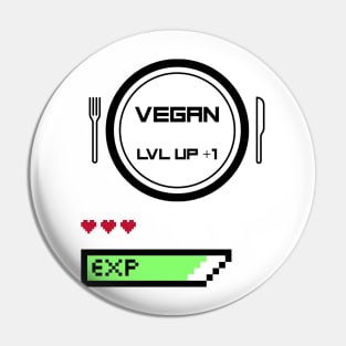 Vegan Lvl Up Pin