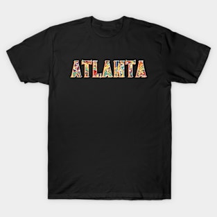  ATLiens Atlanta Script Logo T-Shirt : Clothing, Shoes & Jewelry