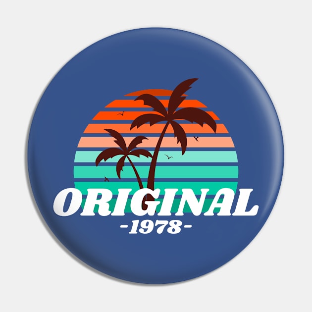 Original 1978 Palm Trees Pin by Green Zen Culture