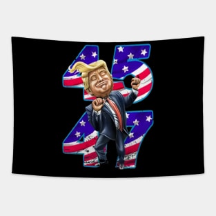 Trump Dancing 45 47 Tapestry