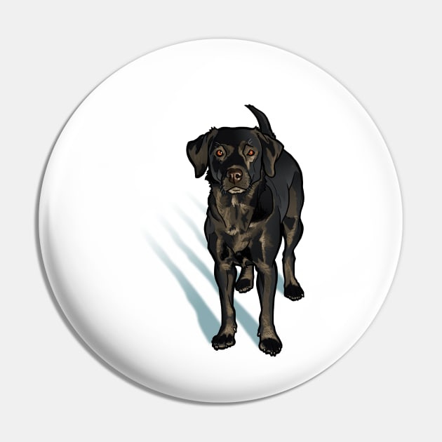 Black Lab Pin by binarygod