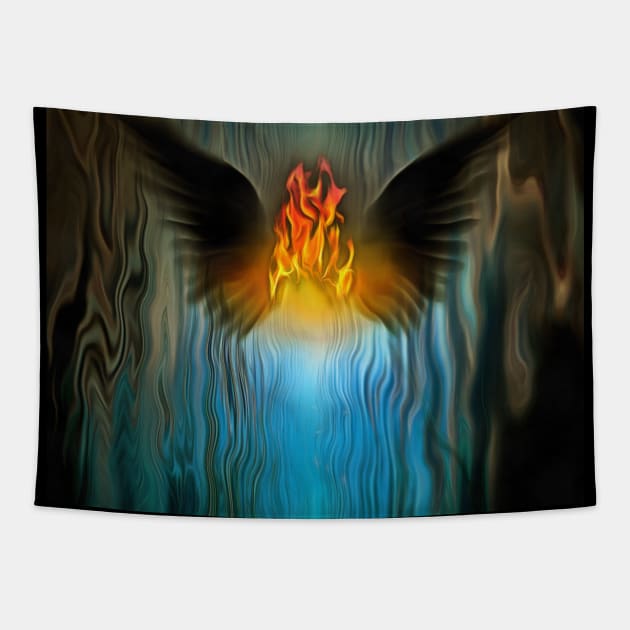 Dark angel Tapestry by rolffimages