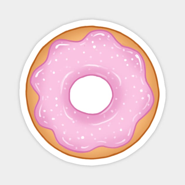 Pink Donut Magnet by MidaDesigns1