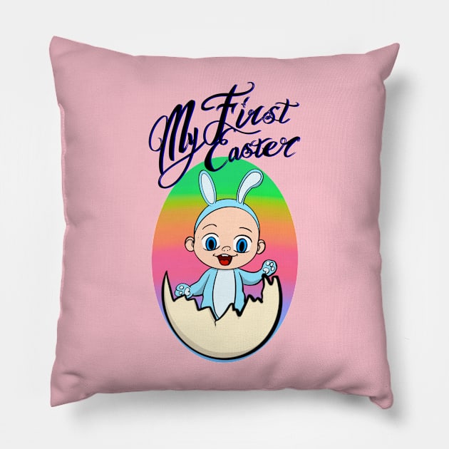 My first easter Pillow by JackDraws88