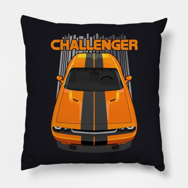 Challenger LC 2008-2014-orange Pillow by V8social