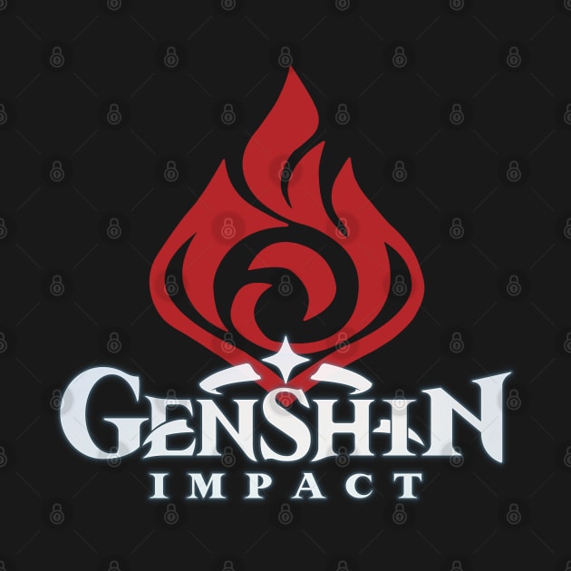 Pyro emblem genshin impact by HoloSayer