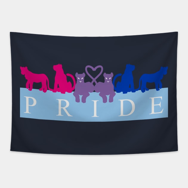 Bi Lion Pride Tapestry by Ausplosion