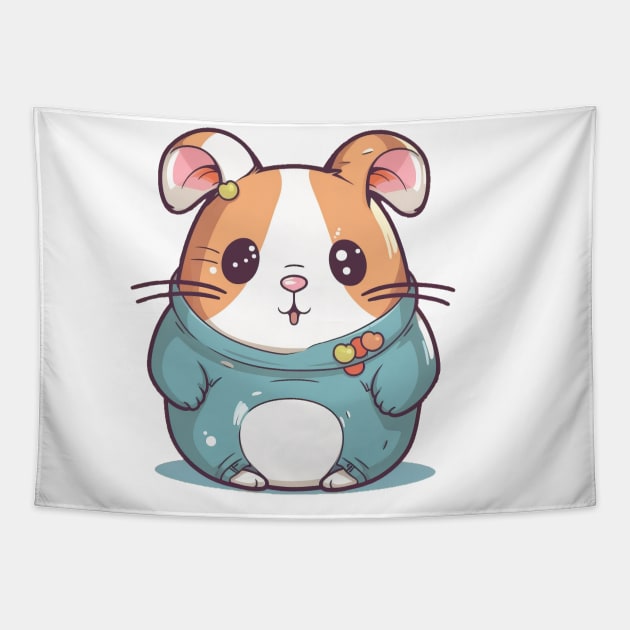 Cute Kawaii Hamster Tapestry by Kawaii Cuties