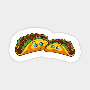 Two cute Tacos for Taco Lover - Mexican Mother Mom Moms Baby Magnet