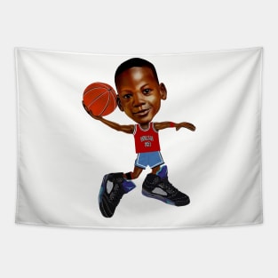 BASKETBALLART -  YOUNG GOAT DUNK Tapestry