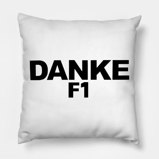 Danke Seb Limited Motor Racing Pillow by jasminerandon69