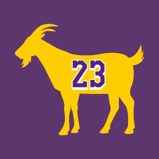Los Angeles GOAT - number 23 - Yellow T-Shirt