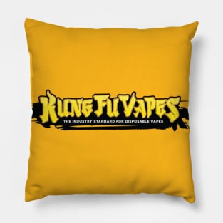 Kungfu vapes gold logo Pillow