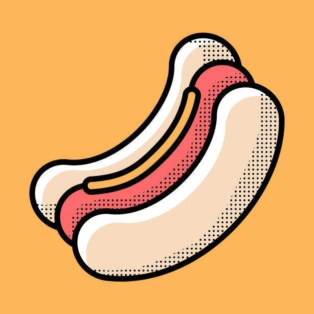 Retro Hot Dog by SLAG_Creative