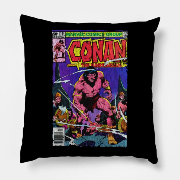 Cimmerian Vintage Cover #124 Pillow by OniSide