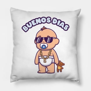 Buenos Dias - baby design Pillow