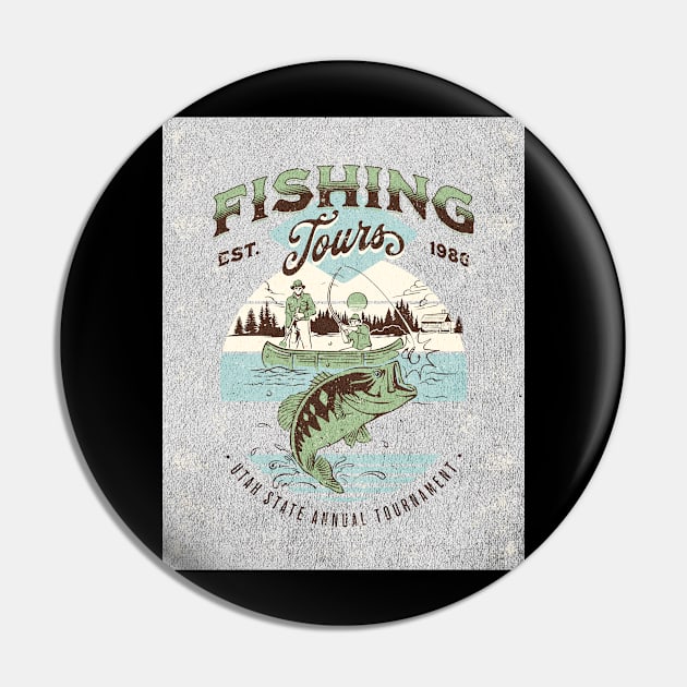 Fishing Tours - Outdoor Scenery - Utah State Annual Tournament Pin by Oldetimemercan