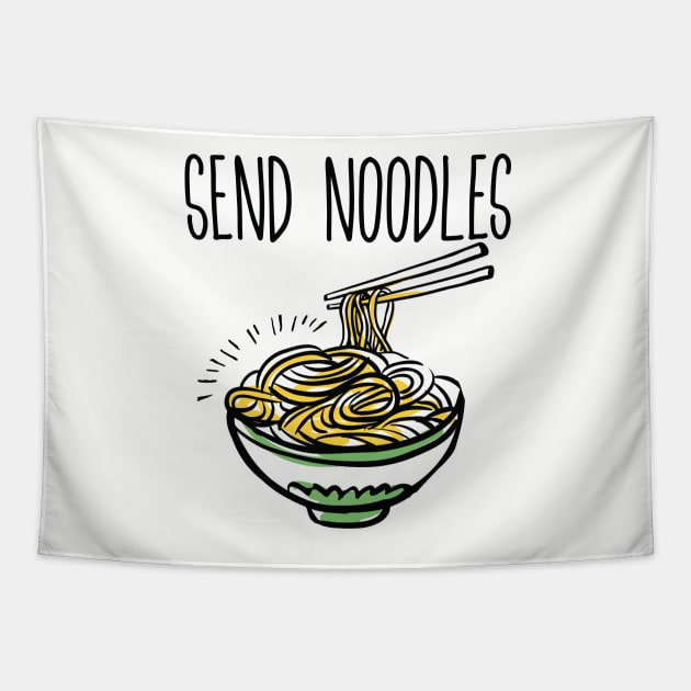 Send Noodles Tapestry by Eugenex