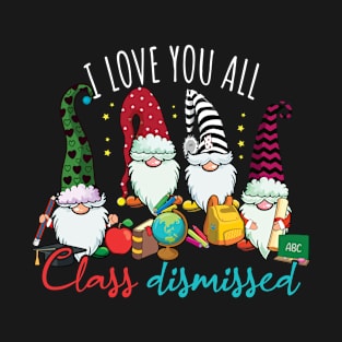 Gnomes Happy Summer Day Of School Class Dismissed T-Shirt