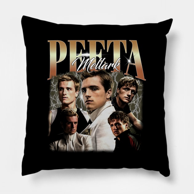 Peeta Mellark Vintage Pillow by miraimanda