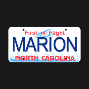 Marion North Carolina License Plate T-Shirt