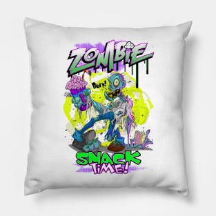 Zombie snack time Pillow