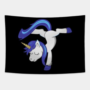 Handstand Unicorn Gymnast Acrobat Acrobatic Girls Tapestry