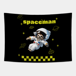 Sloth Spaceman Tapestry