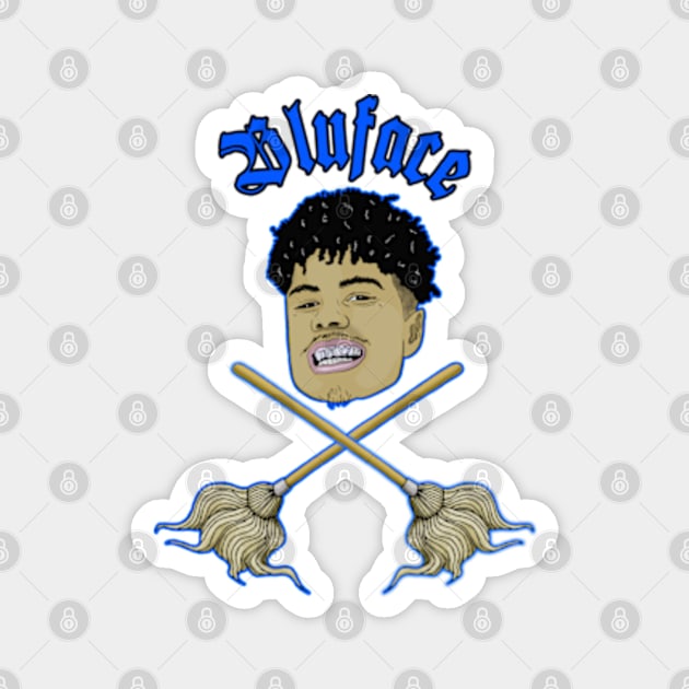 Blueface Bleed Em Moppin Magnet by BrandyRay