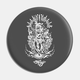 Western Kali - White Line Pin