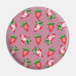 Strawberry Pattern Pin